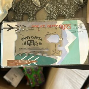 Happy camper bottle opener